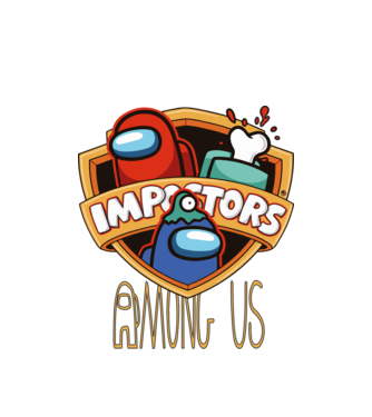 Among us - impostors among us minta fehér pólón