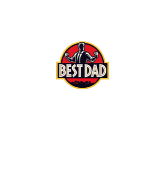 A legjobb apa best dad Jurassic park style minta királykék pólón
