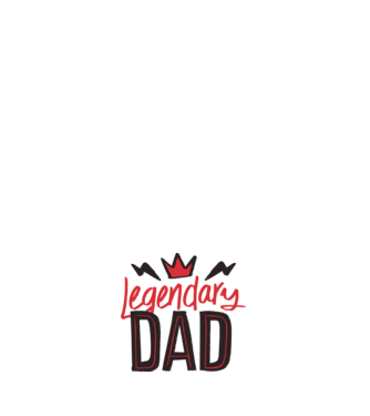 Legendary dad - legendás apa minta világos rózsaszín pólón