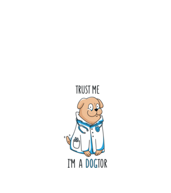 Kutya doki - DOGtor minta királykék pólón