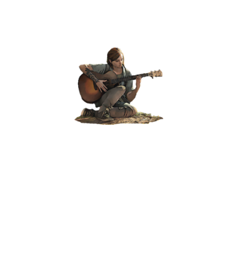 Ellie last of us minta fekete pólón
