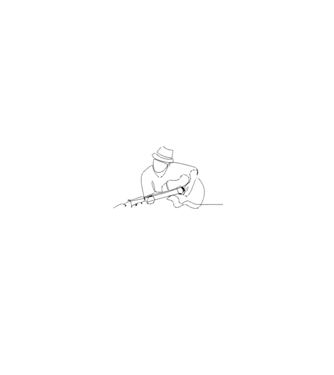 line-art gitáros 4  minta neonpink pólón