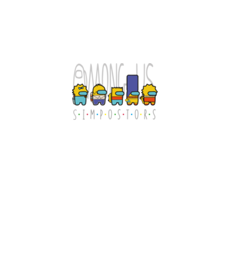 Among us - simpostors impostors simpsons minta fekete pólón