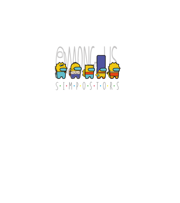 Among us - simpostors impostors simpsons minta lila pólón