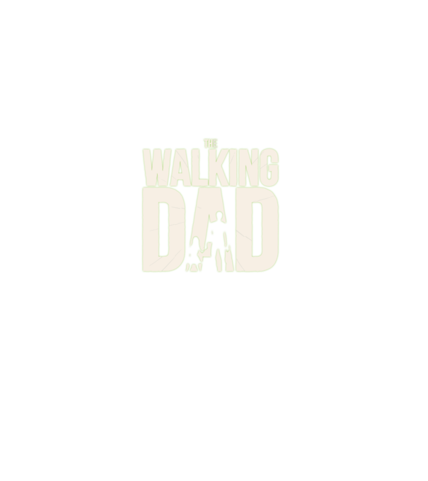 The walking DAD minta fekete pólón