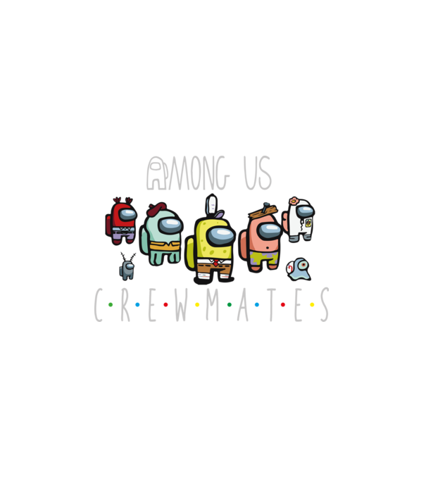 Among us - crewmates together_Rajztábla 1 minta fehér pólón