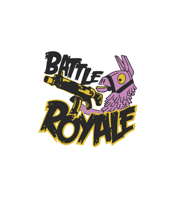 Fortnite Battle Royal Lliama minta fehér pólón