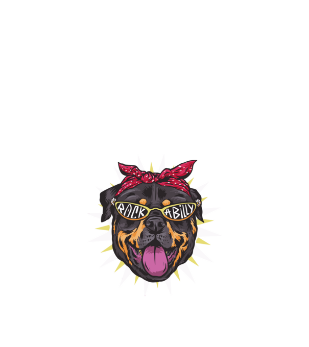 Bulldog - rockabilly minta fekete pólón