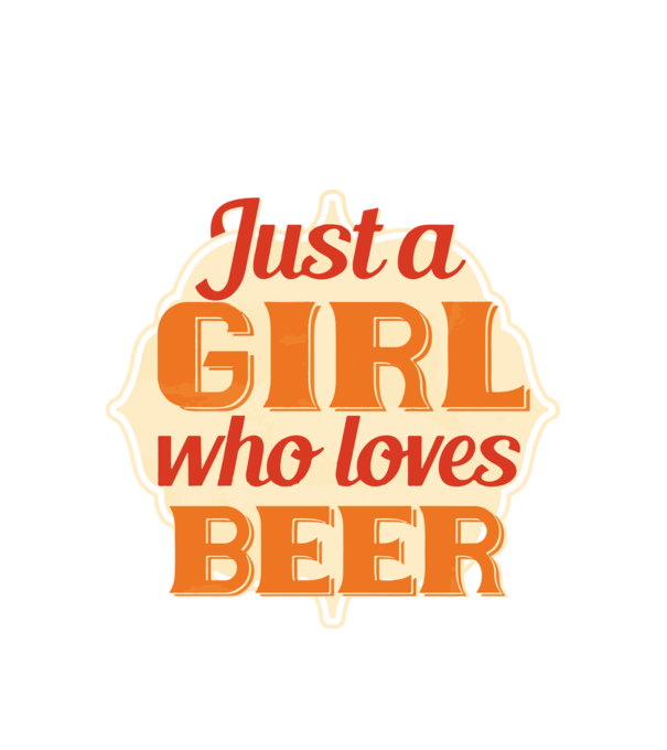 Lány aki szereti a sört - Girl loves beer minta fehér pólón