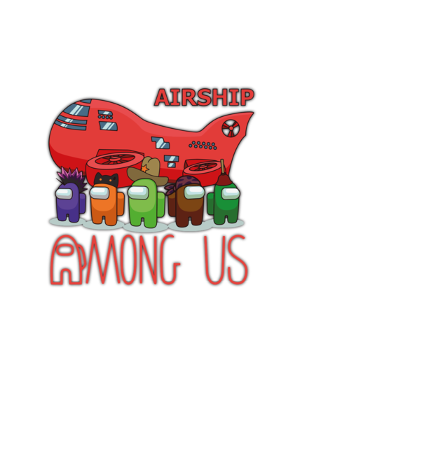 Among us - Airship minta fehér pólón