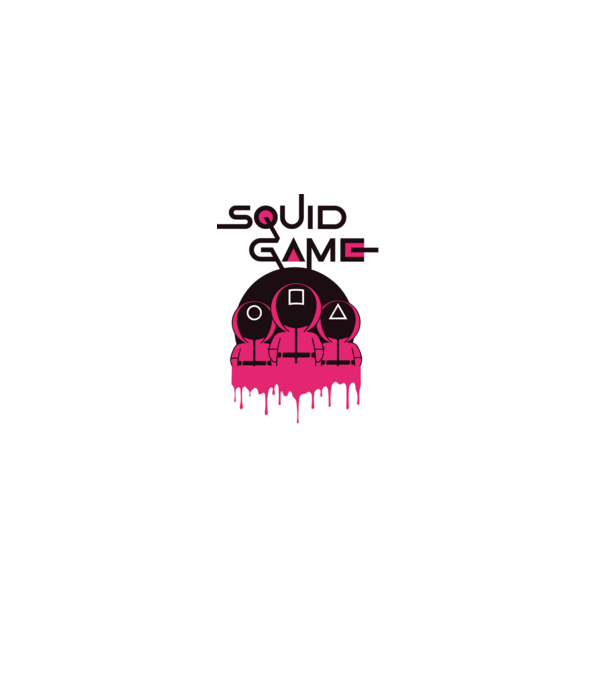 Squid game - nyerd meg az életed minta fekete pólón