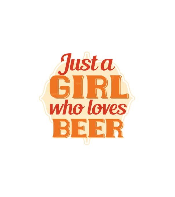 Lány aki szereti a sört - Girl loves beer minta fehér pólón