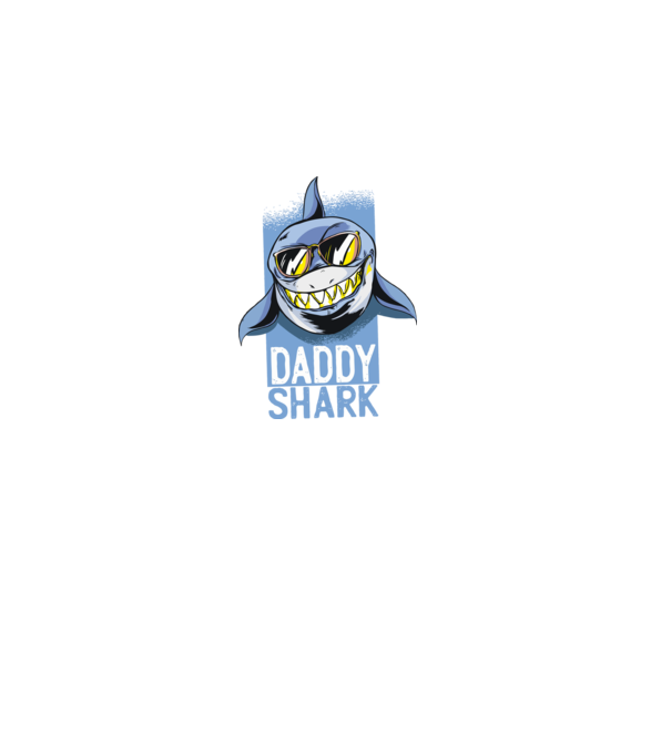Daddy shark minta sötétkék pólón