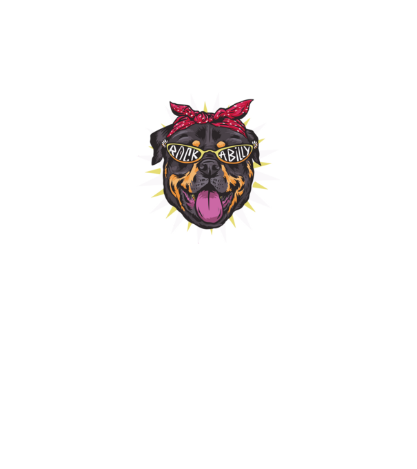 Bulldog - rockabilly minta fekete pólón
