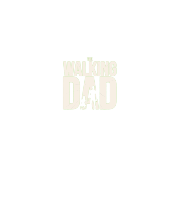 The walking DAD minta fekete pólón