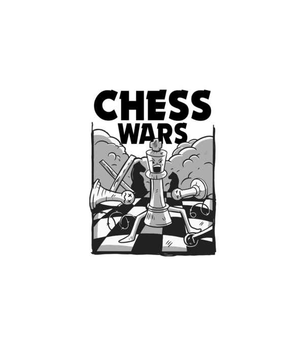 Sakk - chess wars minta fehér pólón