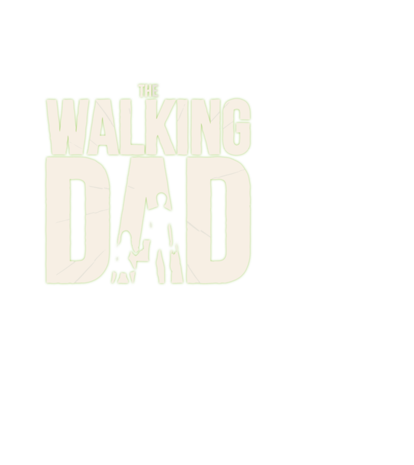 The walking DAD minta fekete pólón