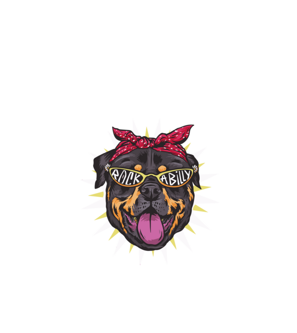 Bulldog - rockabilly minta fekete pólón