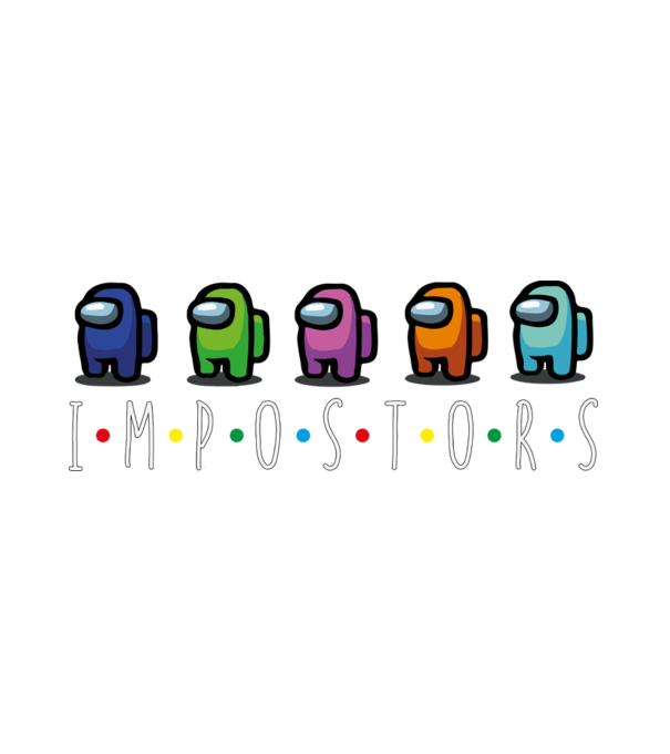 Among us impostors jav minta fehér pólón