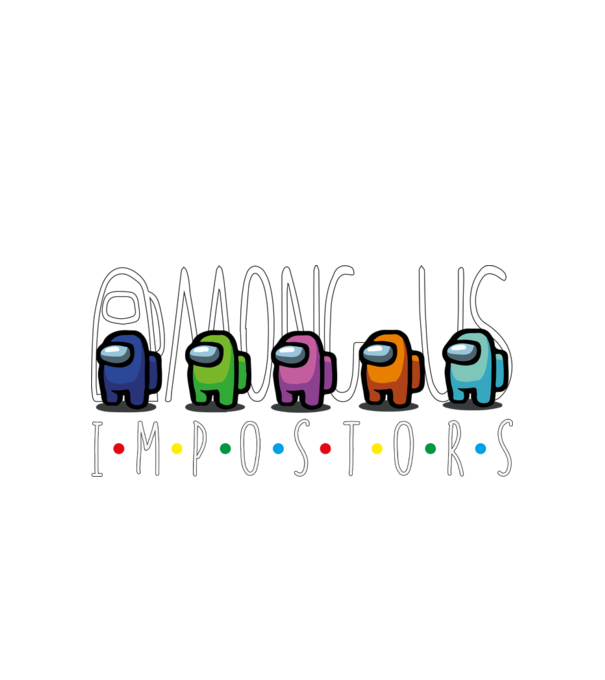 Among us impostors 2 minta fehér pólón
