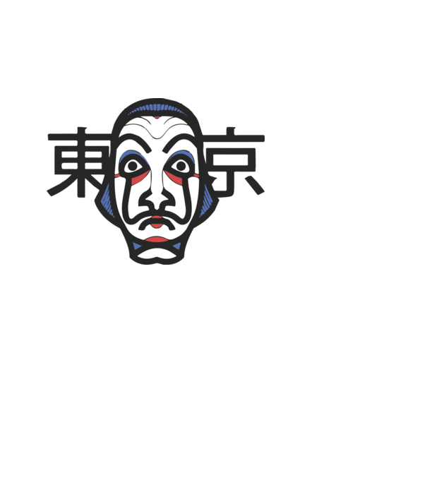 La casa de papel - Japan style minta világoskék pólón