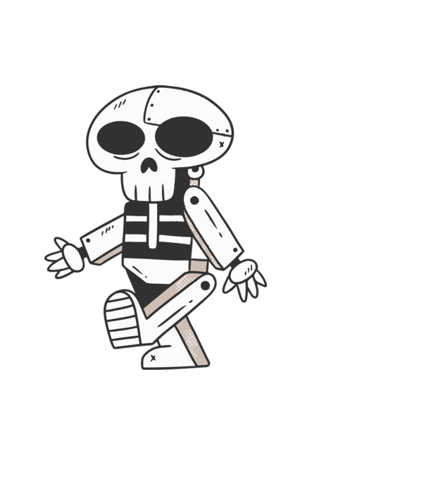 Robot-koponya minta sötétkék pólón