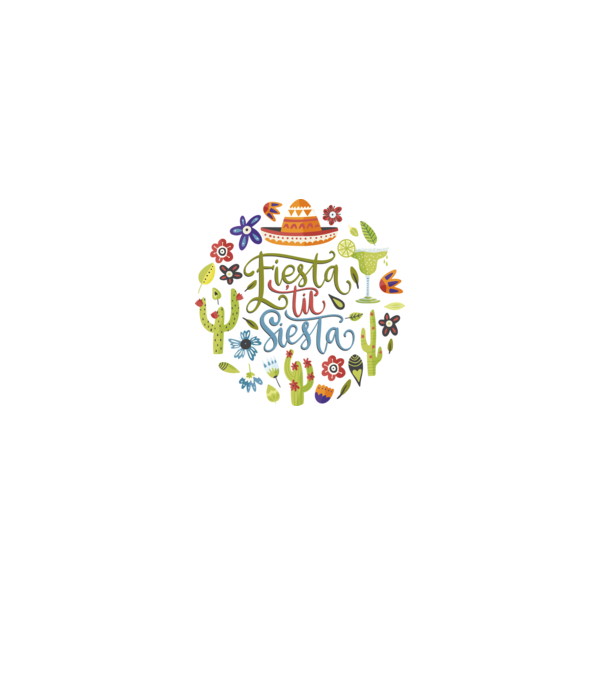 Fiesta & Siesta Mexico - Mexikó minta szürke pólón
