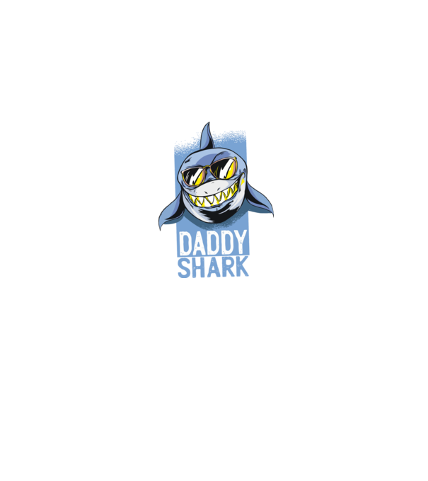 Daddy shark minta farmerkék pólón