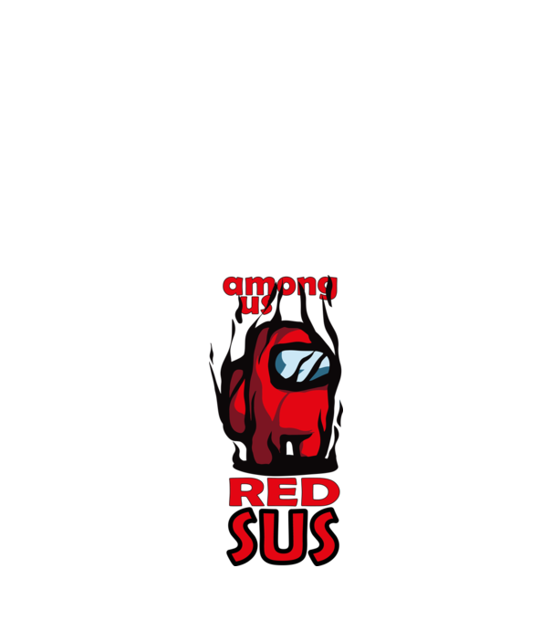 Among us red sus minta piros pólón