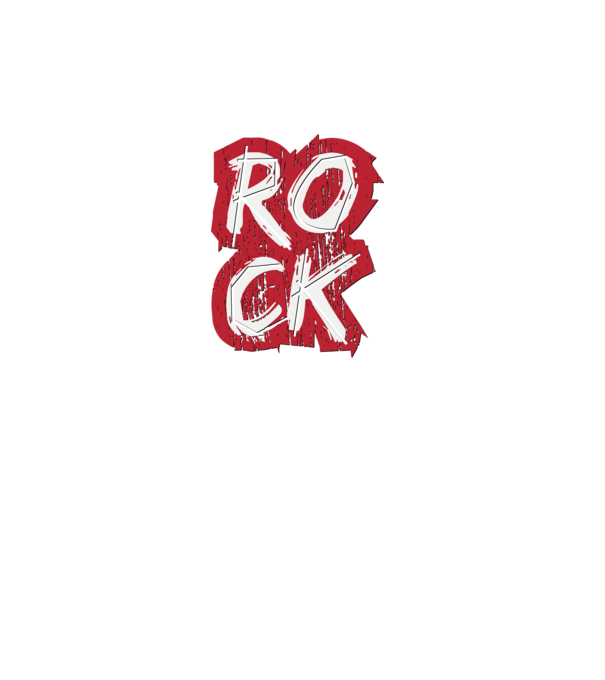 ROCK felirat minta türkiz pólón