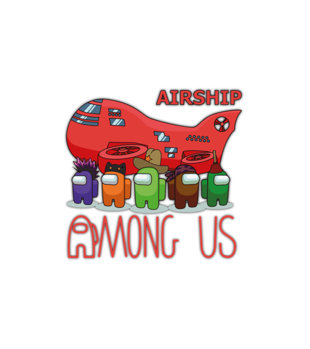 Among us - Airship minta fehér pólón