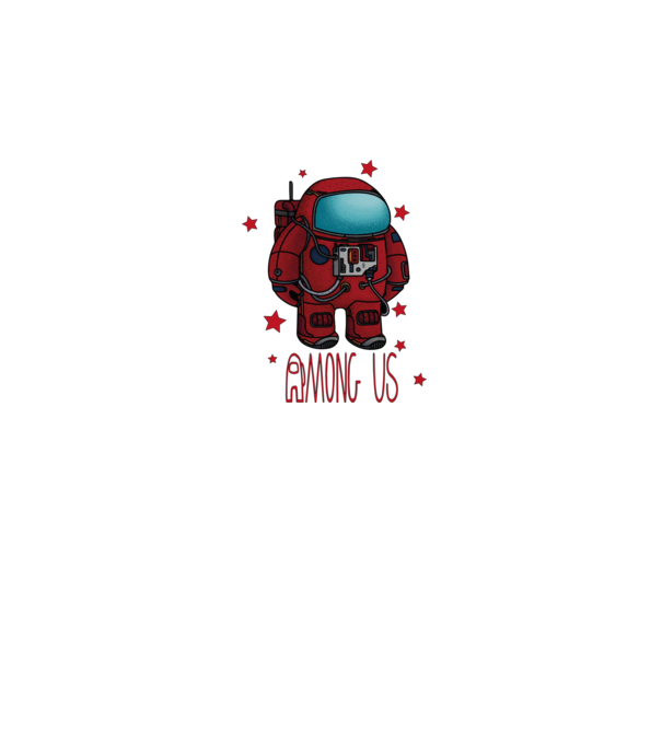 Among us spaceman - űrhajós minta sötétkék pólón