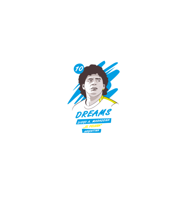 Diego Maradona 1 minta szürke pólón