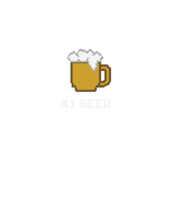 Gamer x 1 beer- sör bónusz minta fekete pólón