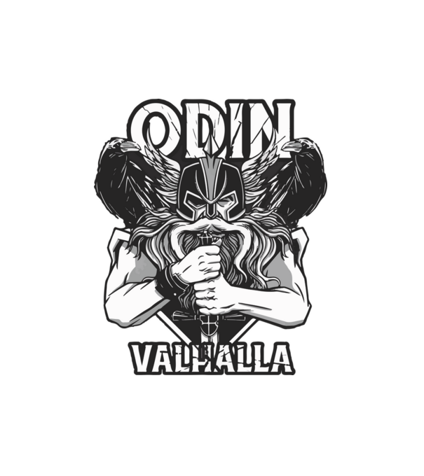 Odin Walhalla - Viking legenda minta fehér pólón