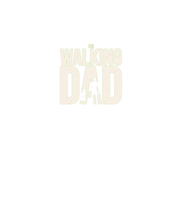 The walking DAD minta fekete pólón