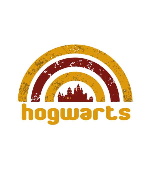Hogwards minta fehér pólón
