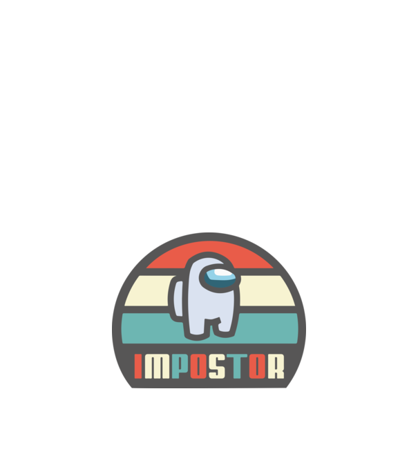 Impostor among us minta sötétkék pólón