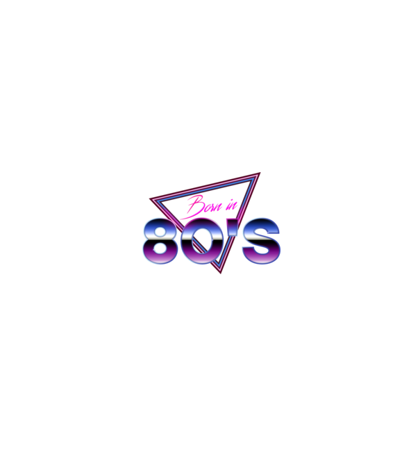 80s minta fekete pólón