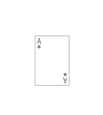 Szinglik ásza minta fekete pólón
