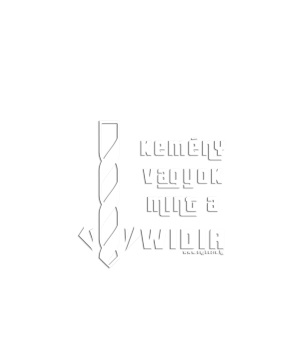 Mint a Widia minta fekete pólón
