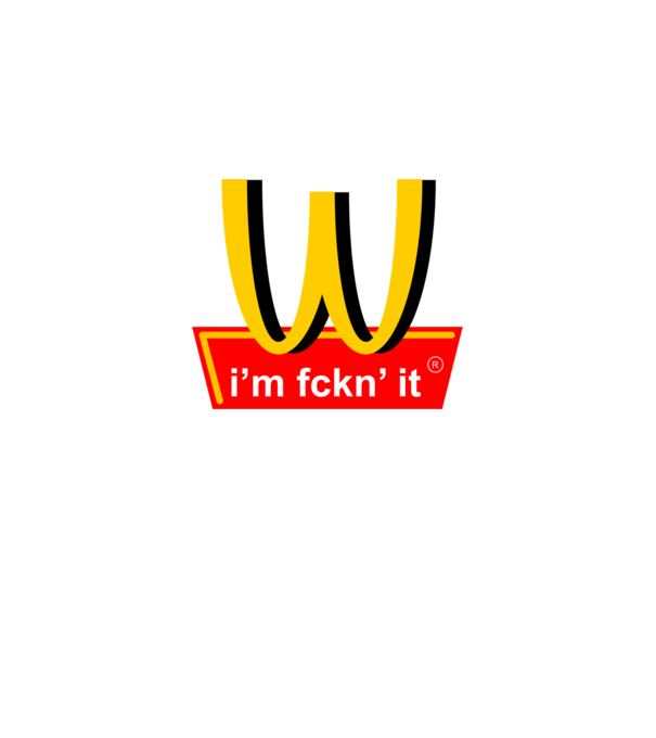 Mc Donalds - i'm fckn' it minta szürke pólón