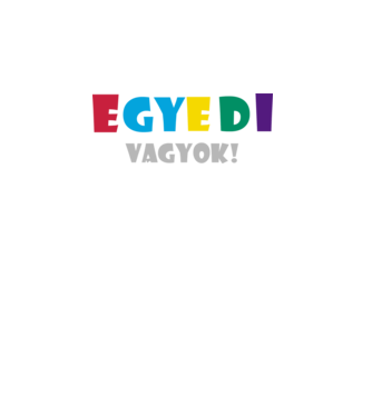 egyedi vagyok minta türkiz pólón