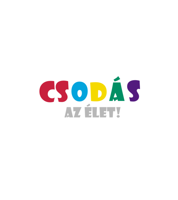 Csodás az élet minta fekete pólón