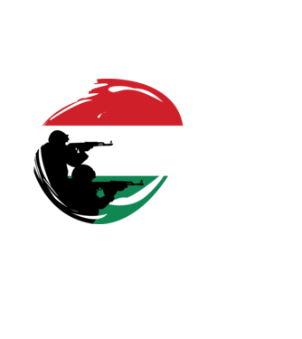 Magyar katonaság minta fehér pólón