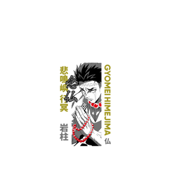 Gyomei Himejima minta fekete pólón