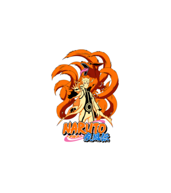 Naruto minta fehér pólón
