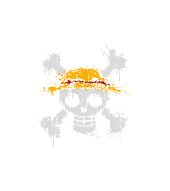One Piece Logo minta fehér pólón