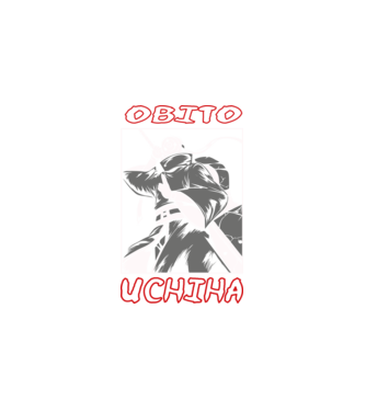 Obito Uchiha minta fehér pólón
