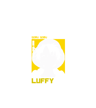 One Piece - Luffy minta fekete pólón